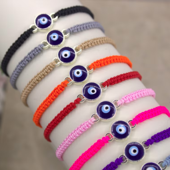 Silver Filled Evil Eye Bracelet