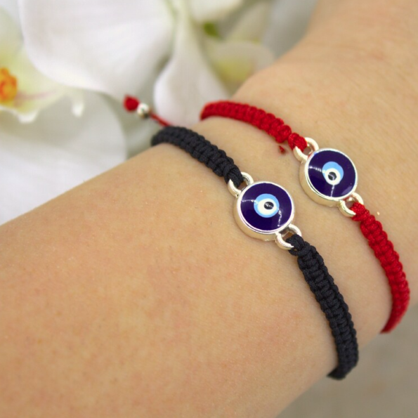 Silver Filled Evil Eye Bracelet